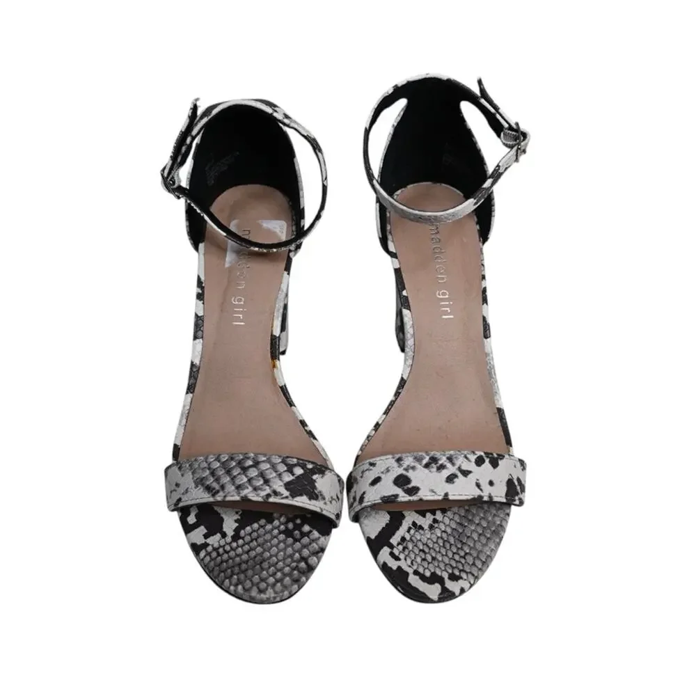 Madden Girl Women's 6.5 Beella Snakeskin Heel